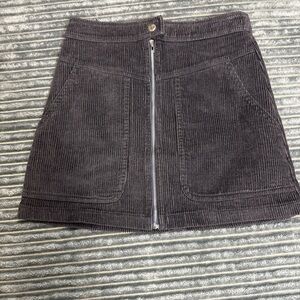 Altar'd State Corduroy Mini Skirt - Black